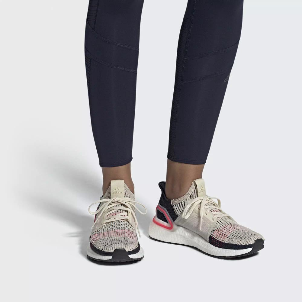 Adidas Ultraboost 19 Tenis Para Correr Beige Para Mujer (MX-57910)
